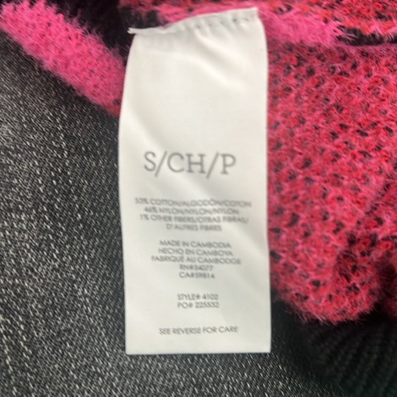 NWOT Cabi Rococo Pullover cotton blend Sweater SZ Small style #4102 pink floral - Picture 7 of 7